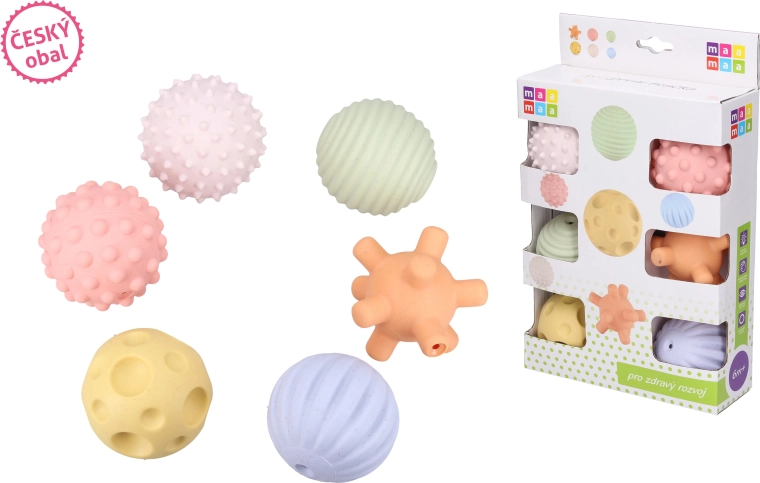 Maamaa balles souples qui couinent - 6 pièces