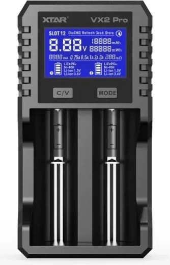 Chargeur d’accus XTAR VX2 Pro