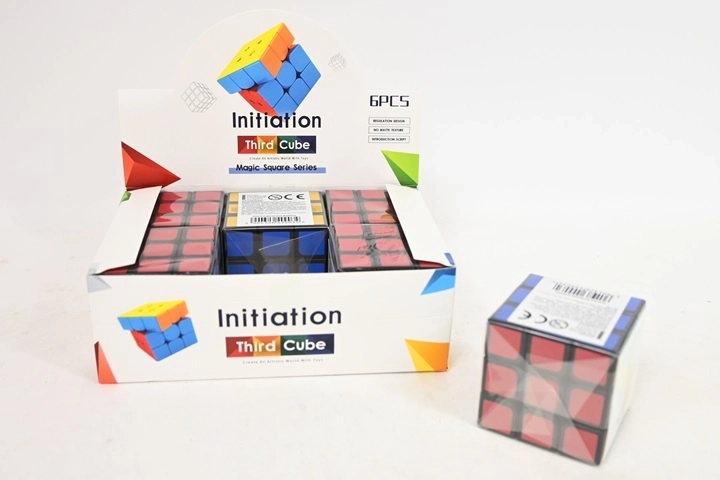 Cube magique 3×3 5,5 cm en boîte de présentation (6 pcs)