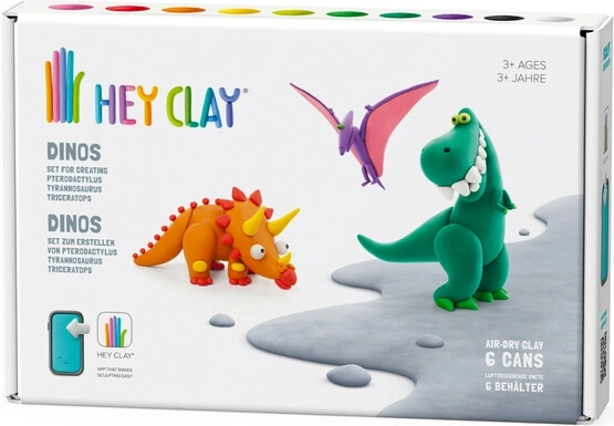 Hey Clay dinos set – 6 pots