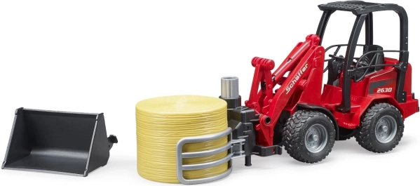 Chargeur frontal Schaffer avec pinces à ballots