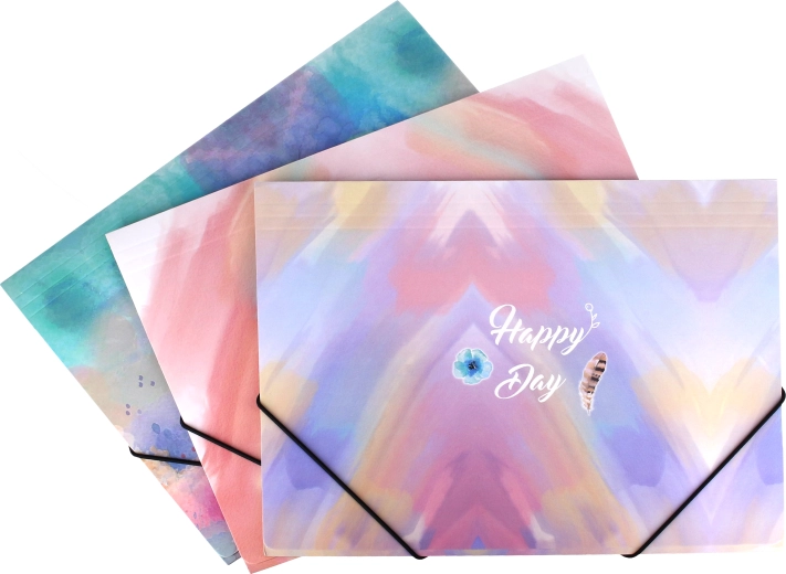 Chemise à élastiques 31,5 × 23,5 cm – colorée