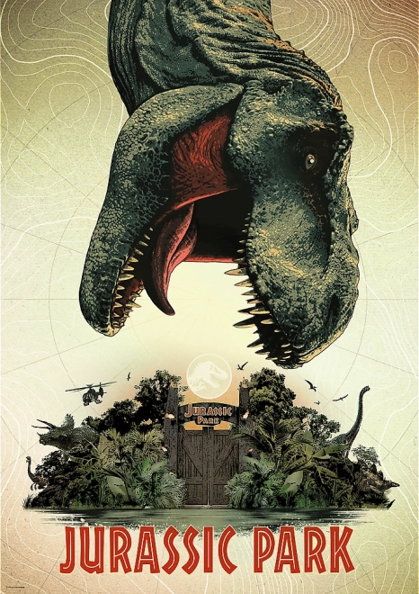 Puzzle TREFL Premium Plus JURASSIC PARK – affiche du film, 1000 pièces