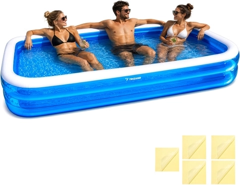 Piscine familiale gonflable pour enfants Trizand 305 × 183 × 50 cm