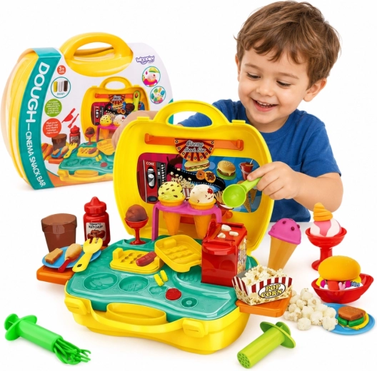 Valisette de pâte à modeler Woopie sur le thème du snack de cinéma