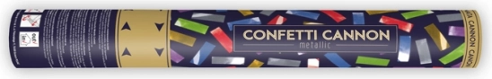 Confettis métalliques fête 40 cm mix