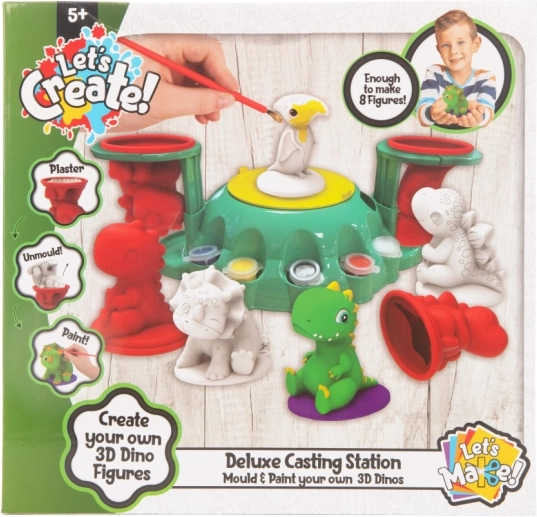 Kit de fabrication de figurines en plâtre Dino DeLuxe