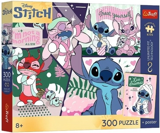 Puzzle enfant PremPlus Kids Stitch duo cosmique 300 pièces