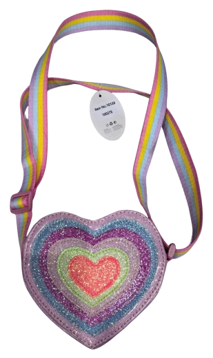 Sac à main enfant Pink arc-en-ciel en forme de cœur