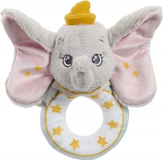 Hochet en peluche DISNEY DUMBO avec anneau de préhension