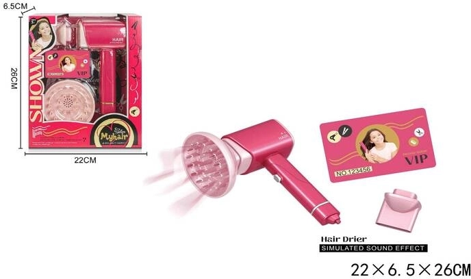 Kit de coiffure avec sèche-cheveux - 1 pièce