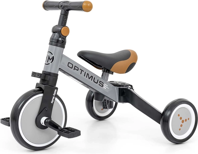 Draisienne et tricycle enfant 3-en-1 Optimus gris