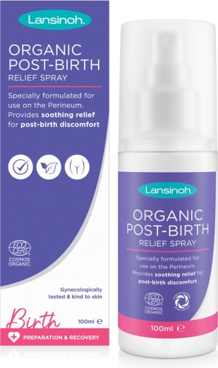 Lansinoh spray apaisant biologique pour le périnée après l’accouchement 100 ml