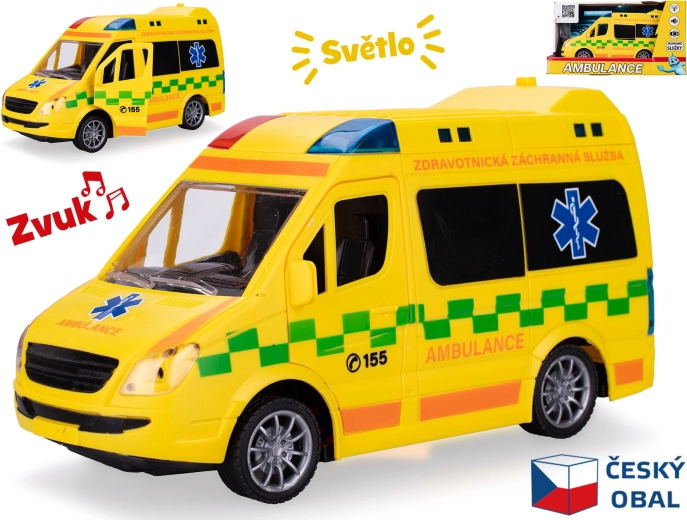 Ambulance auto CZ 1:20 avec lumières et sons à inertie