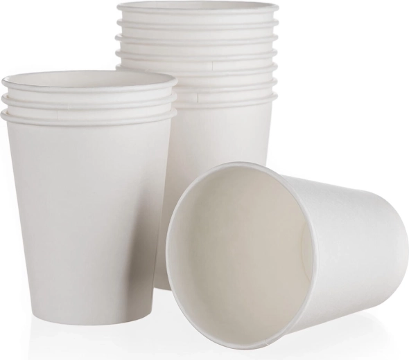 Gobelets en papier 200 ml blancs 12 pcs