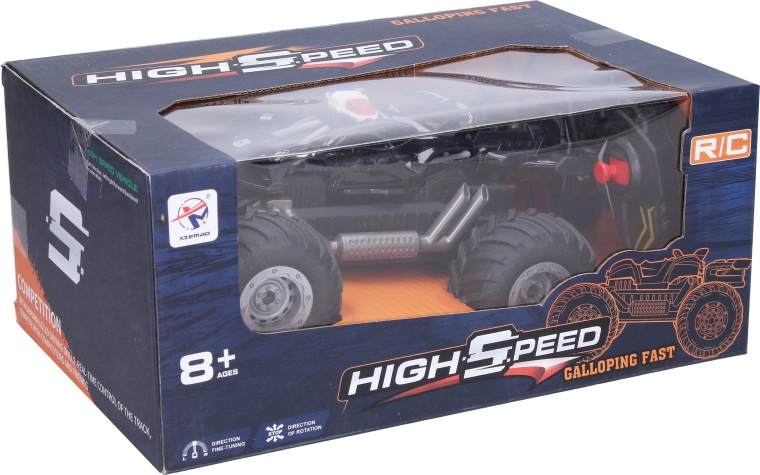 Voiture RC de police tout-terrain télécommandée de 19 cm