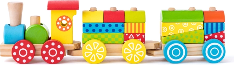 Petit train imprimé pour développer la motricité