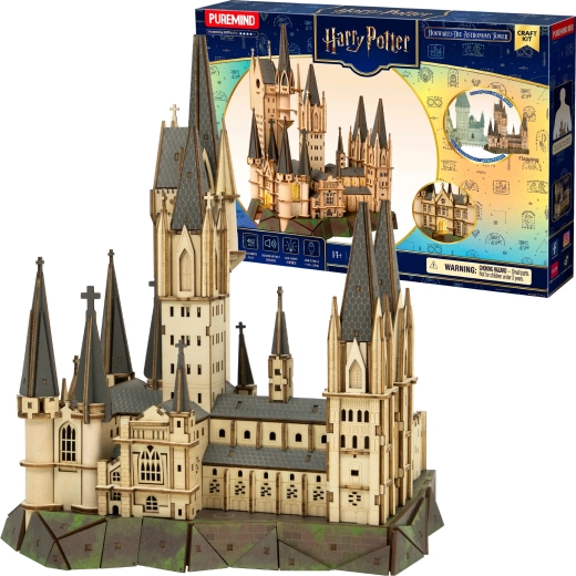 Puremind Harry Potter puzzle 3D en bois – Tour d’Astronomie de Poudlard (DIY)