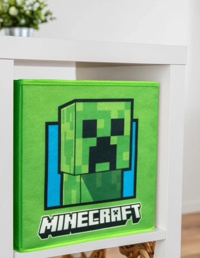 Boîte de rangement Minecraft en forme de bloc d’herbe (Grass Block)