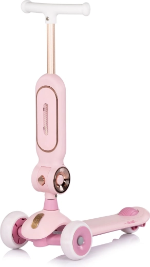 Trottinette 2-en-1 avec siège CHIPOLINO Bloomi – rose