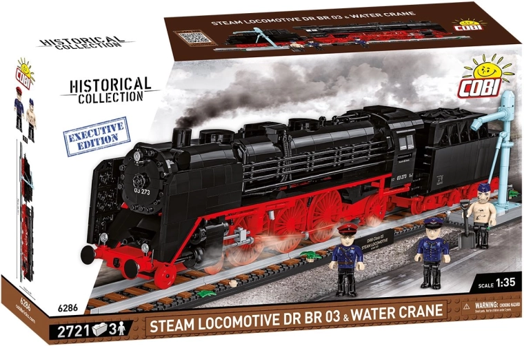Locomotive à vapeur Cobi DR BR 03 avec grue à eau, Executive Edition 1:35