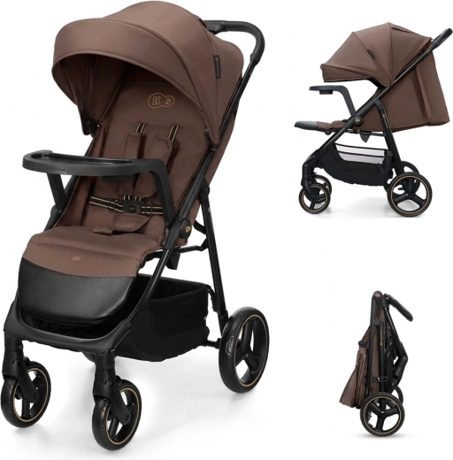 Poussette sportive Kinderkraft Trig 3 avec plateau (tray) velvet mocca