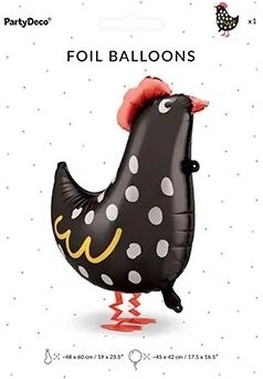 Ballon en aluminium coq 48 × 60 cm (mix)