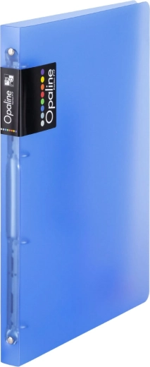 Classeur à anneaux A4 en polypropylène – bleu
