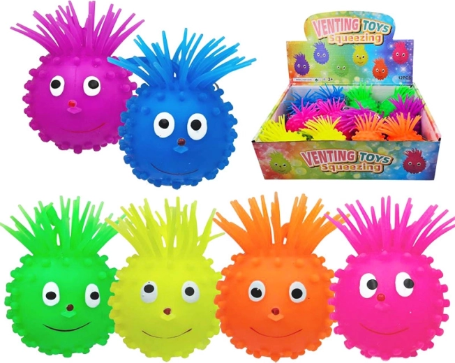 tête hirsute à presser avec lumière 10 cm