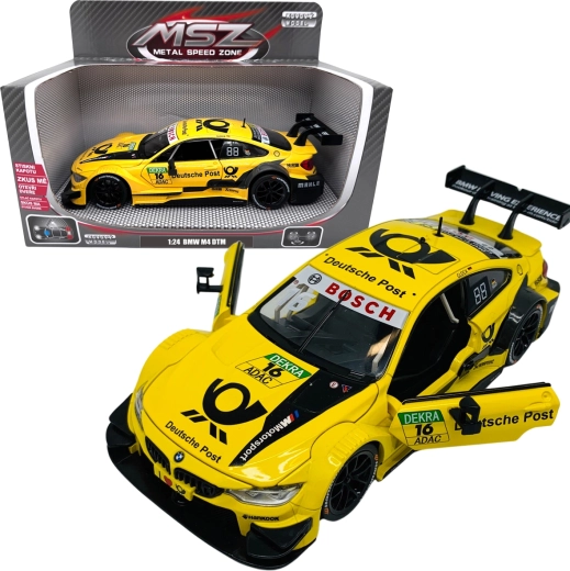 Modèle en métal BMW M4 DTM 1:24 jaune