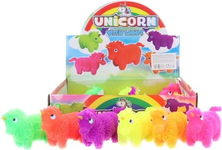 Licorne ébouriffée lumineuse – jouet en caoutchouc pour enfants