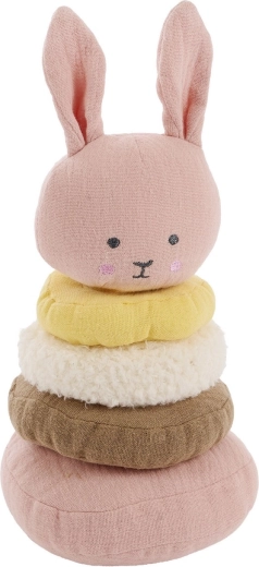 Jabadabado jouet d’empilage en tissu lapin