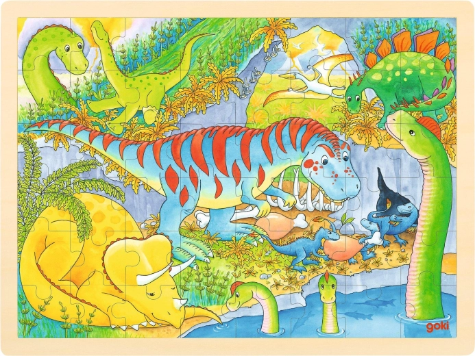 Puzzle en bois Dinosaures - 1 pièce