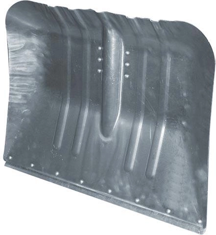 Pelle à neige en aluminium courbée 47 × 38 cm sans manche