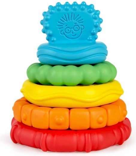 Baby Einstein anneaux de dentition empilables 2-en-1 Stack & Teethe pour bébés