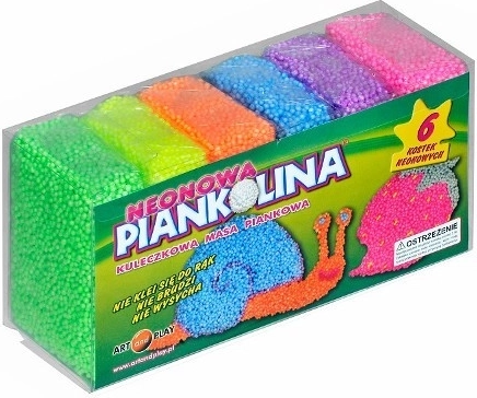 Piankolina pâte à modeler néon – set de 6 couleurs