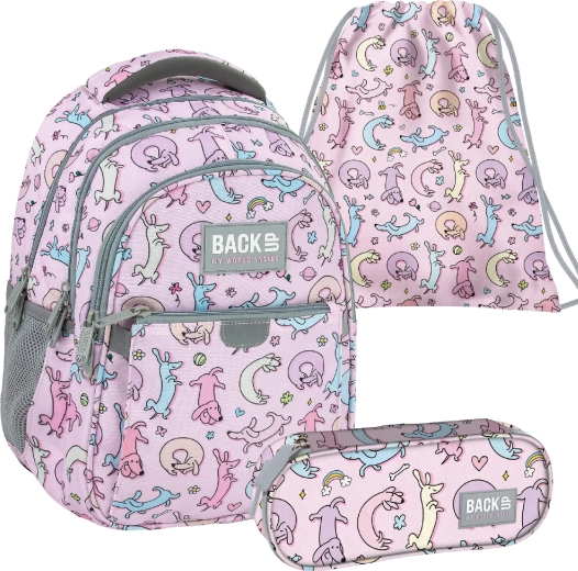 Set scolaire BackUP cute dogs 3en1 – sac à dos, trousse et sac à chaussons