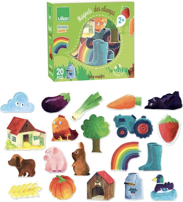 Vilac aimants en bois Campagne