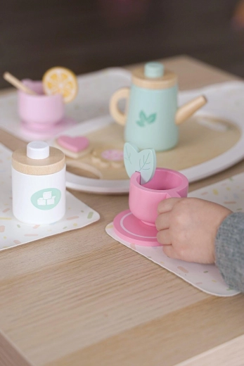 Service à thé en bois Teatime