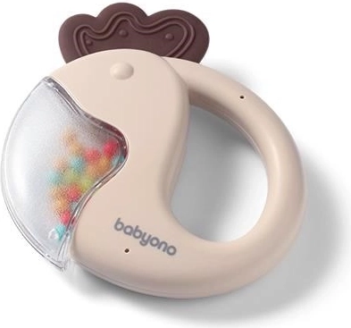 Hochet pour bébé BabyOno Parrot beige
