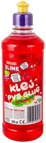 Colle PVA Tuban pour fabriquer du slime, fraise, rouge, 500 ml