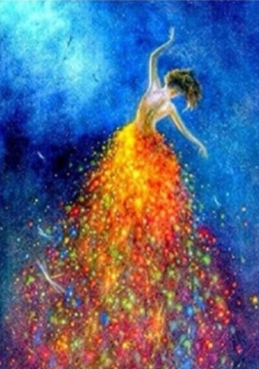 Peinture diamant Danseuse 30 × 40 cm