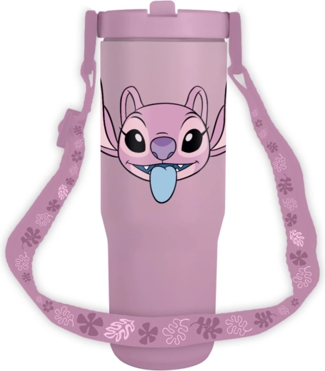 Gobelet de voyage avec sangle Lilo et Stitch Angel