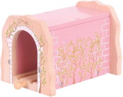 Tunnel ferroviaire en bois rose BIGJIGS RAIL