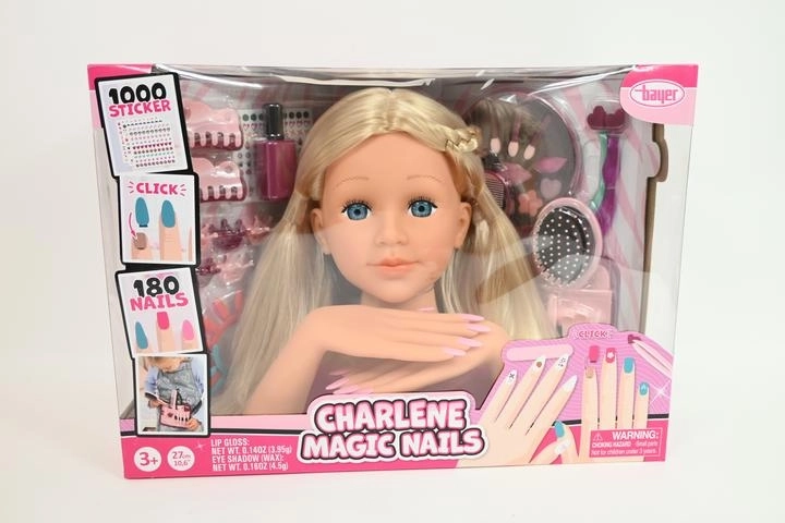 Tête à coiffer Bayer Charlene avec méga set