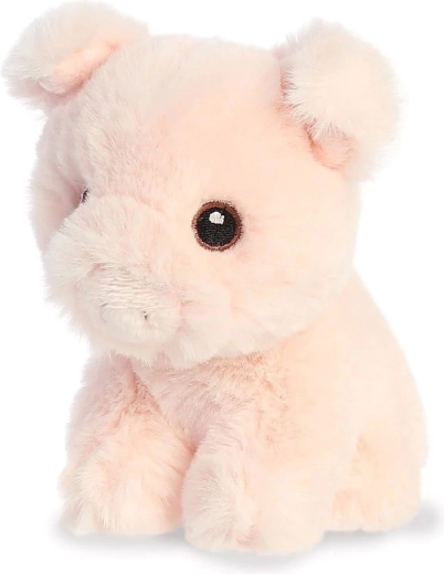 Eco Nation mini cochon en peluche 13 cm - 1 pièce