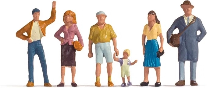Lot de figurines Noch – Piétons (H0)