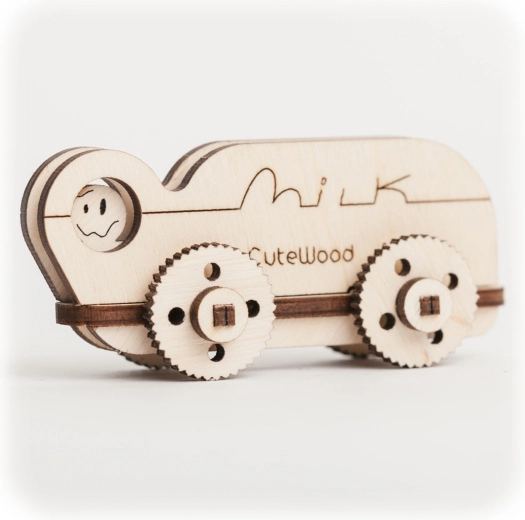 CuteWood puzzle 3D en bois camion de lait