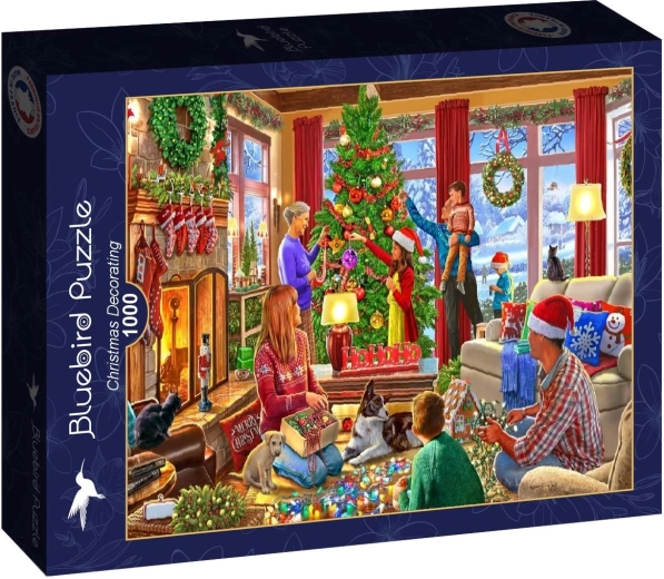 Puzzle Bluebird Décoration du sapin de Noël 1000 pièces