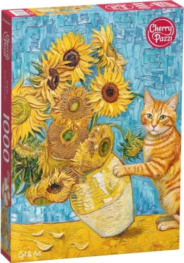 Puzzle Cherry Pazzi Chat et art 1000 pièces